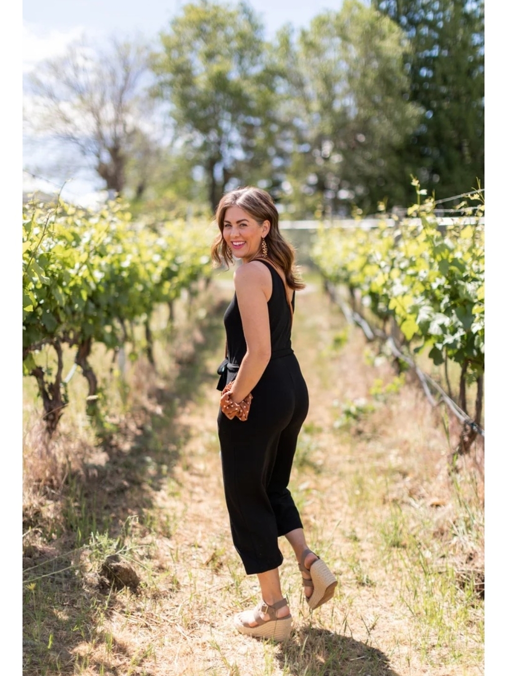 Smash + Tess X Jillian Harris Black Lakeside Jumpsuit with Tie Waist